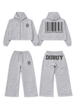 DoBuy Barcode Edition Women’s Crop Hoodie & Jogger Set