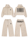 DoBuy Barcode Edition Women’s Crop Hoodie & Jogger Set