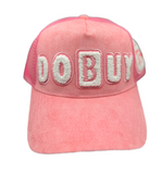 Pink Suede DoBuy Trucker Hat