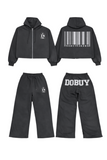 DoBuy Barcode Edition Women’s Crop Hoodie & Jogger Set