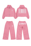 DoBuy Barcode Edition Women’s Crop Hoodie & Jogger Set