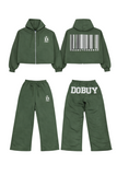 DoBuy Barcode Edition Women’s Crop Hoodie & Jogger Set